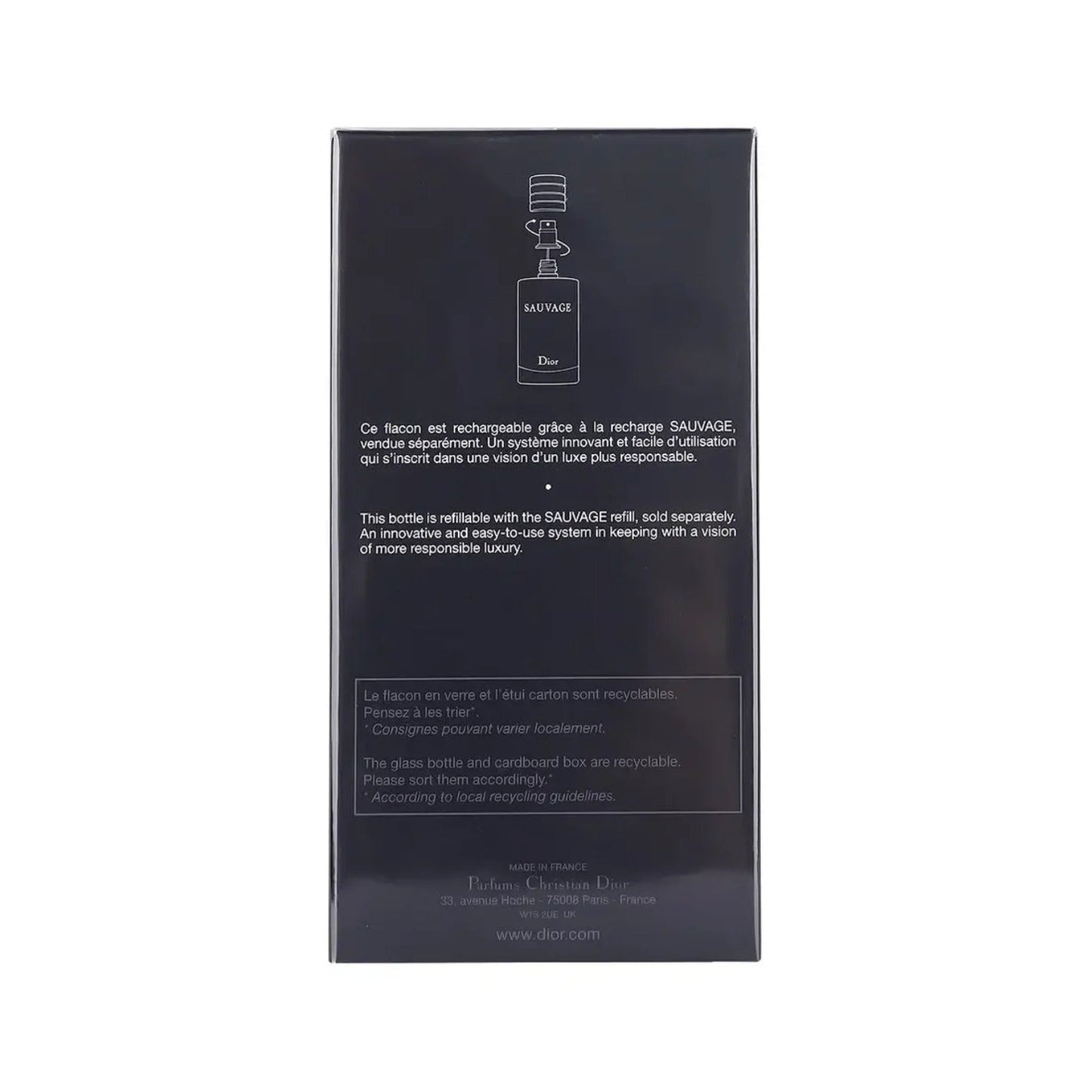 Christian Dior Sauvage Parfum for Men 3.4 fl oz / 100ml Spray